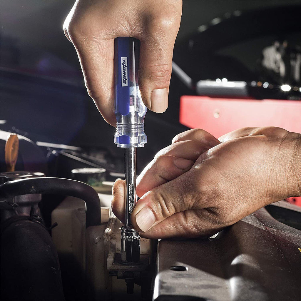 40 Piezas Juego De Dados De 1/4-Pulgada Y 3/8-Pulgada Con 72 Dientes Reversible