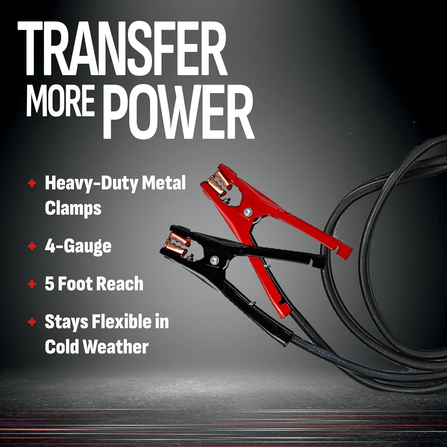 DSR Proseries Car Battery Jump Starter - 2200 Peak Amp 12V Car Starter, Jump Box & Portable Power Station - Digital Display, Heavy-Duty Clamps - DSR165