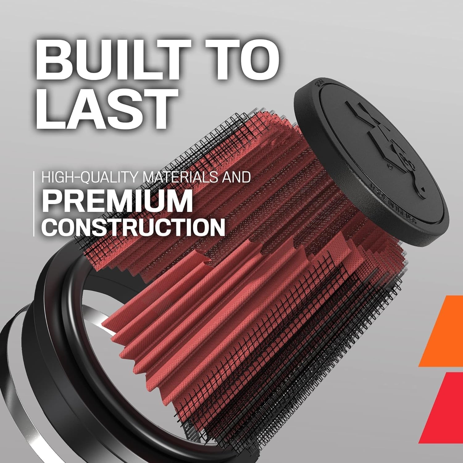 High-Flow Original Lifetime Universal Clamp-On Air Filter: High Performance, Premium, Washable: Flange Diameter: 2.5625 In, Filter Height: 5 In, Flange Length: 0.75 In, Shape: Round, RA-0610