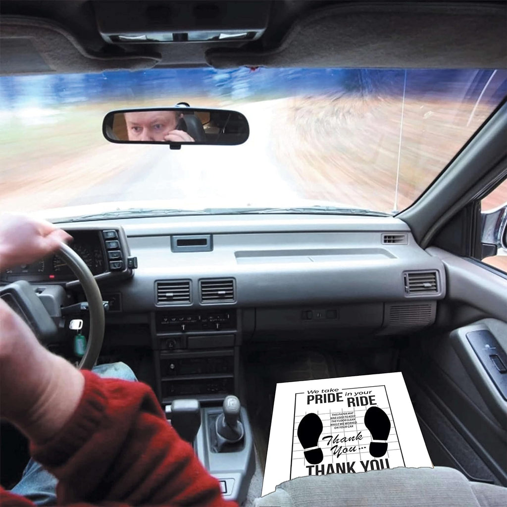 White Car Paper Floor Mats : Disposable Floor Cars Auto Vehicles Automotive Mat