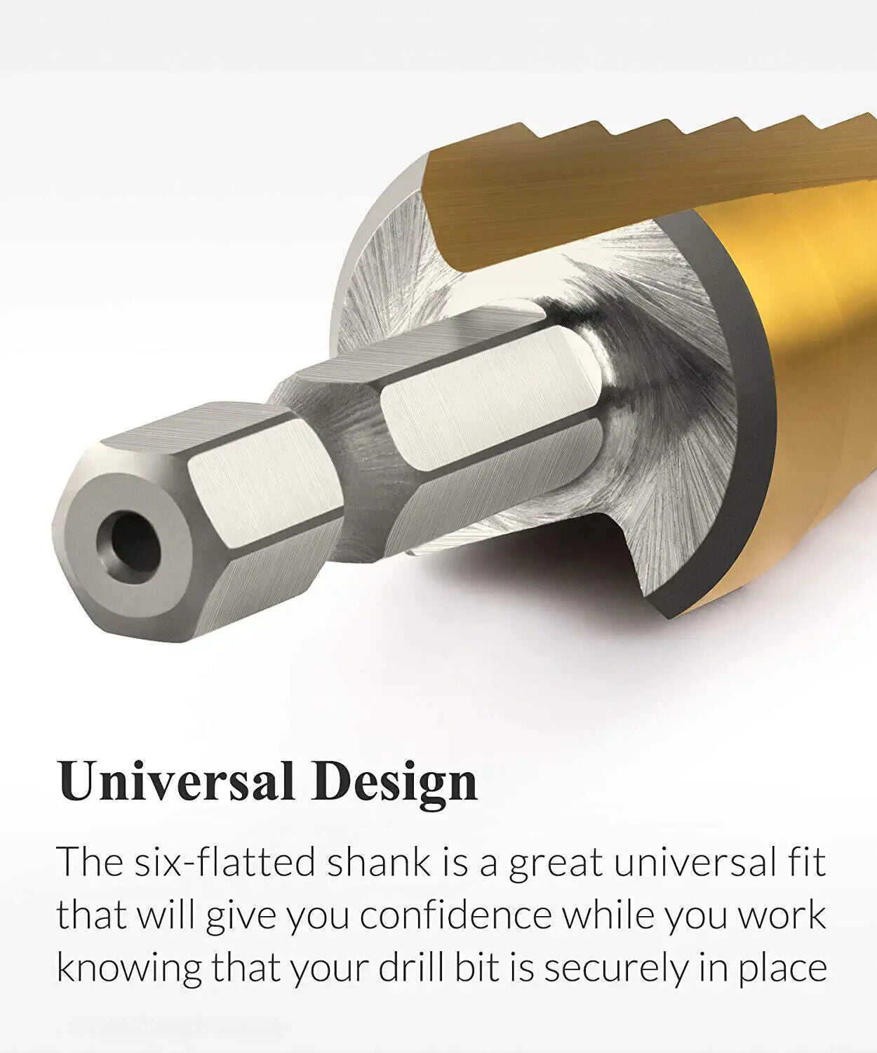 Brocas Escalonadas De Titanio Para Metal Madera Plastico Set De 3 Kit High Speed