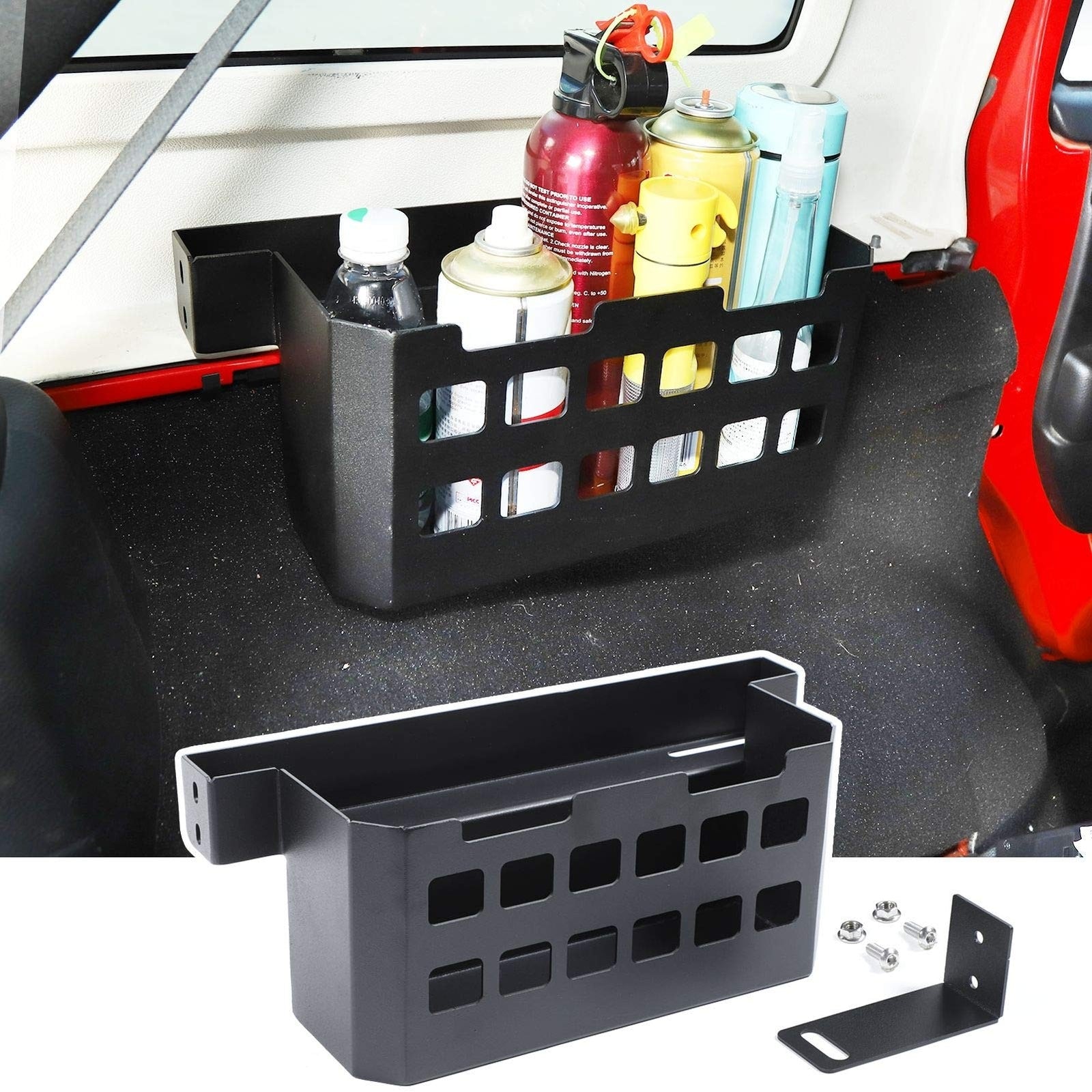 Rear Molle Panel Trunk Side Cargo Rack Shelf Organizer Storage Tray Basket Me...