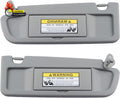 Clear Gray Pair Sun Visor Compatible with Honda Civic 2006-2011 Replaces# 83280-