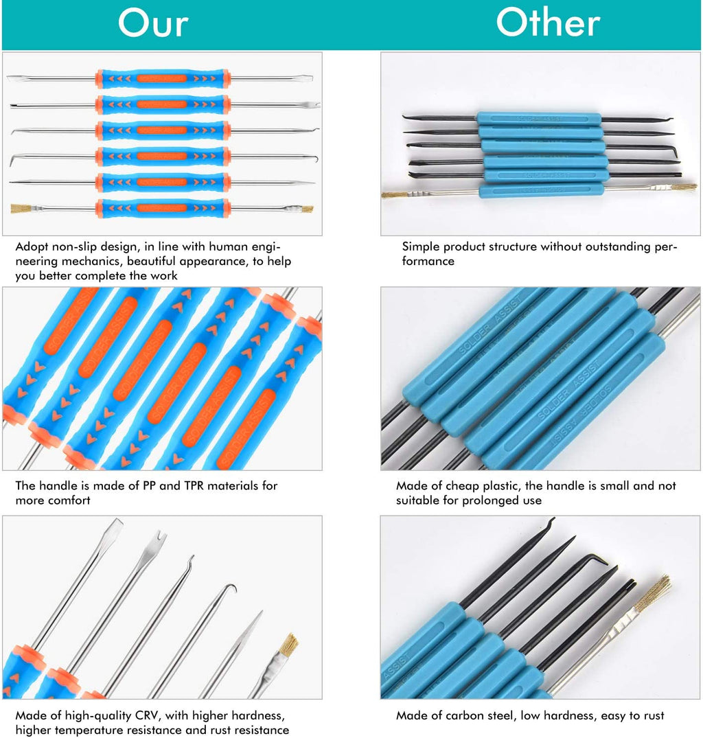 El Kit De Accesorios De Soldadura Sainwora De 10 Piezas Incluye 6 Herramientas