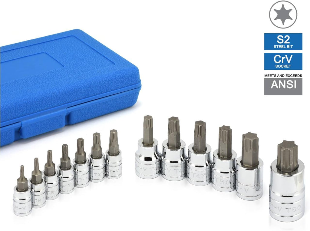 13 Pc  Torx Bit Socket Set
