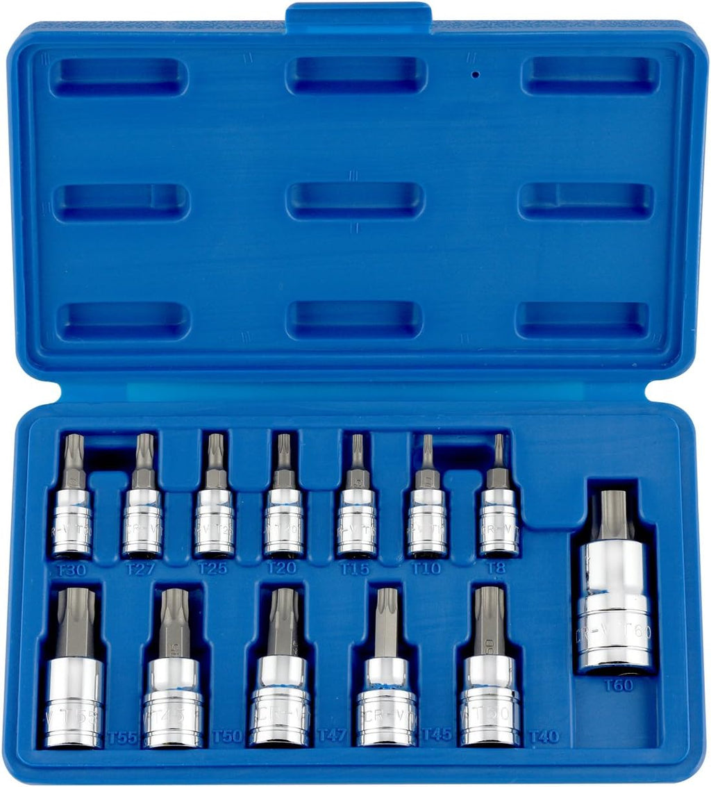 13 Pc  Torx Bit Socket Set