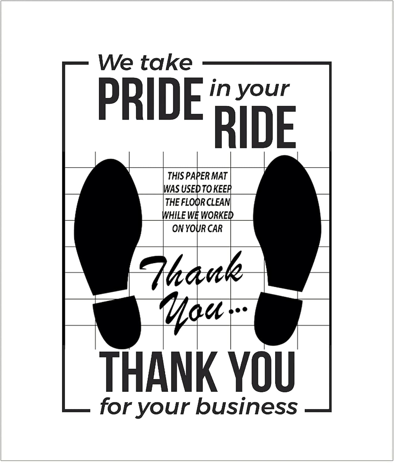 White Car Paper Floor Mats : Disposable Floor Cars Auto Vehicles Automotive Mat