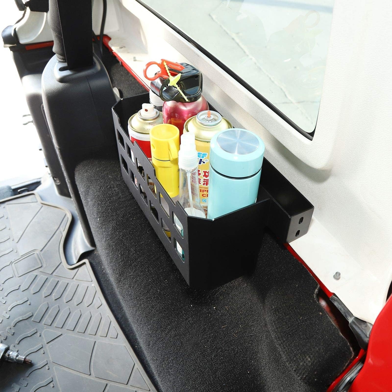 Rear Molle Panel Trunk Side Cargo Rack Shelf Organizer Storage Tray Basket Me...