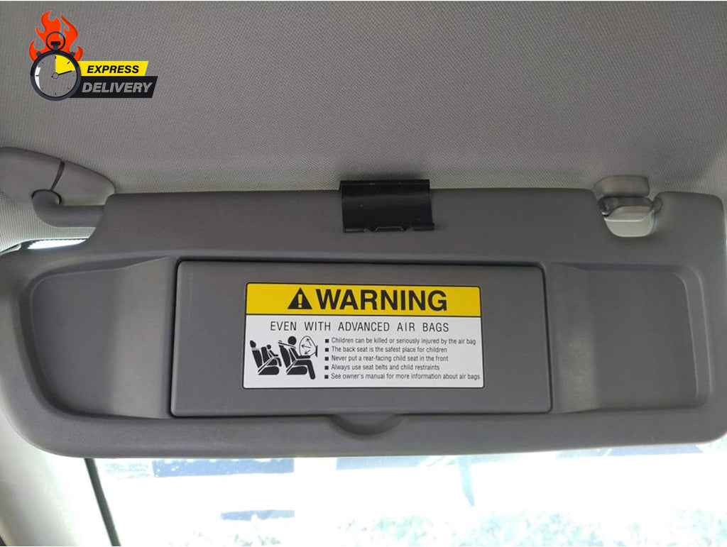 Clear Gray Pair Sun Visor Compatible with Honda Civic 2006-2011 Replaces# 83280-